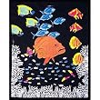 Swimming Fishes Blacklight Tapestry Wall Hanging