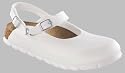 Alpro Clogs ''C 165'' aus Birko-Flor in weiá mit schmalem Fussbett
