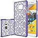 Galaxy Note 7 Case - Anwish Damask Design Pattern Rubber Coating Ultra Slim Fit Hard Hybrid Case Cover for Samsung Galaxy Note 7