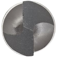 Chicago Latrobe 239 High-Speed Steel Reduced Shank Drill Bit, Black Oxide Finish, Round Shank, 118 Degree Conventional Point