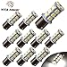 YITAMOTOR 10 X 1156 7506 1003 1141 LED 18 SMD BA15S Interior RV Turn Signal Backup Reverse Camper White LED Bulbs Light