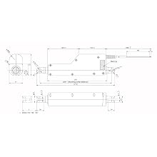 THK Waterproof CRES Rod Actuator, 24VDC Motor Voltage, 15mm/sec Speed, 2mm Lead, 50mm Stroke, Thrust: 110 Pound-Force