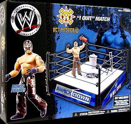 REY MYSTERIO I QUIT MATCH SPRING RING W WWE TOY WRESTLING ACTION FIGURE Image REY MYSTERIO I QUIT MATCH SPRING RING W WWE TOY WRESTLING ACTION FIGURE