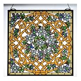 Meyda Tiffany 99027 Shamrock Garden Stained Glass Window