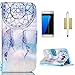 Galaxy S7 Edge Case,CASELAND [Colorful Painting] PU Leather Flip Wallet Case [Dreamcatcher] with Card Slot Stand Case for Samsung Galaxy S7 Edge