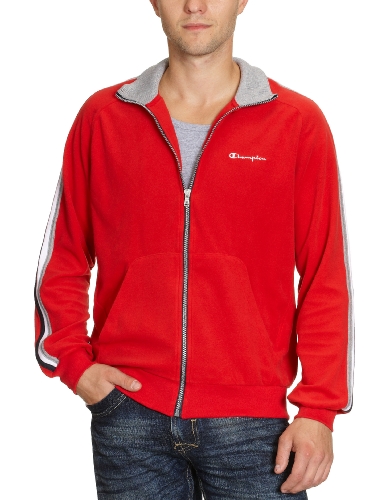 Champion Herren Sweatshirt mit Reiverschluss, rot, M, 204509-3134