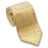 Emancipation Procalmation - Men's Silk Necktie in Gold