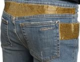Roberto Cavalli - Roberto Cavalli Men's Designer Jeans - Gold Banded (Authentic Article EP1241) FREE PRIORITY SHIPPING!