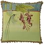 Hummingbird 10" Green Square Pillow