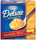 Kraft Deluxe Family Size Macaroni & Cheese Dinner, 24-Ounce Boxes (Pack of 3)