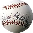 Frank Robinson Autographed HOF 82 Washington Nationals Inaugural Season Baseball