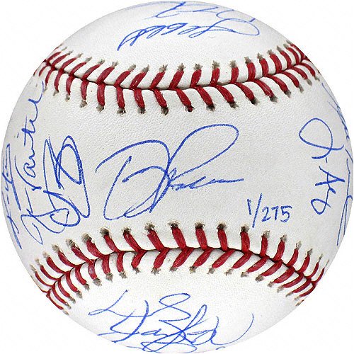 Boston Red Sox 2007 Team Signed World Series Autographed World Series Baseball