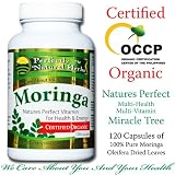 Moringa 120 Capsules Per Bottle, 425mg Each. Perfectly Natural Herbs Cares About You And Your Health. Our Capsules Are Chemical Free And We Are "Certified Organic" by the "Organic Certification Center Philippines" (OCCP). We Use A Patented 7 Step Drying Process To Minimize Nutritional Loss. All Moringa Oleifera Leaves Are Green Prior To Drying. Do The Capsule Comparison. If Your Moringa Is Not Green, It Has Been Bleached, Or Dried In The Sun. See Our Pictures. (Some Farms use bleaching agents as an inexpensive way to combat problems with bacterial, insect and/or rodent infestations. Bleaching and Sun Drying destroy the nutrients.) "Thank You For Making Perfectly Natural Herbs The #1 Seller Of Moringa Capsules On Amazon.com."