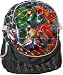 Marvel Super Heroes (Hulk, Iron-Man, Wolverine and Spider-Man) Black Color Backpack / School Bag with 2 Compartments, 2 Side Accessory Pocket and Adjustable Padded Shoulder Straps_s-1