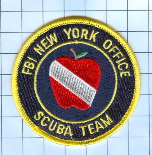 Police Patch Embroidered Patch Collectible - New York - FBI NEW YORK OFFICE SCUBA TEAM PATCH