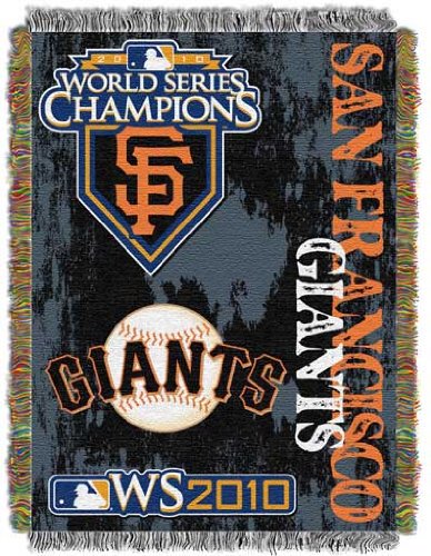 MLB San Francisco Giants World Series Champion 48-inch by 60-inch Tapestry Throw