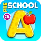Preschool All-In-One Learning - Bubble School Adventure Basic Skills A to Z: Learn to Read and Count with Animals and 220 Interactive Flash Cards - Educational Toy for Baby, Toddler & Kindergarten Explorers by Abby Monkey® Games for Kids