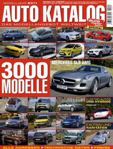 Auto Katalog 2011: 3000 Modelle