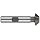 Niagara Cutter CH126 Single Angle Shank Type Chamfering Cutter, High Speed Steel, Uncoated (Bright), Weldon Shank, 45 Degree Angle, 3/4" Cutter Diameter, 8 Tooth, 3/16" Width