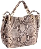 MICHAEL Michael Kors Jet Set Embossed Python Chain Medium Gather Shoulder Tote