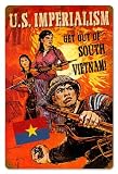 Victory Vintage Signs - Get Out of Vietnam - Militaria Other Metal Sign