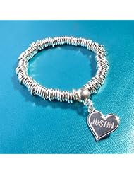 Justin Bieber Loop Charm Bracelet