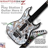 PS2 Guitar Hero II ( 2 ) Kramer Guitar Rusted Metal WraptorSkinz TM Faceplate Skin by TuneTattooz TM