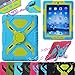 NEW Waterproof Shockproof Dirt Snow Sand Proof Extreme Army Military Heavy Duty Cover Case Kickstand for Apple iPad Mini 1/2/3 @XYG (1-blue/green)