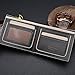 Harrms Mens Genuine Leather thin Bifold Wallets, Italian Cowhide
