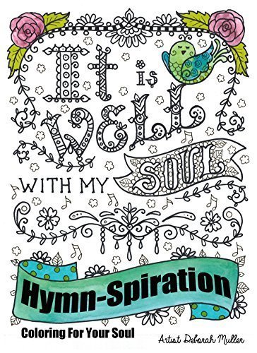 hymn spirations adult coloring book for christian faith