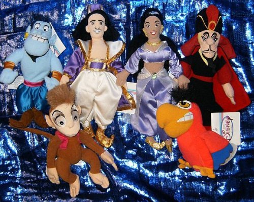 Disney's Aladdin Six Figure 8 Plush Beanies