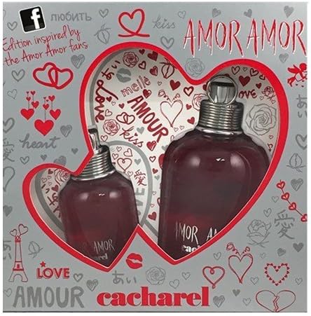 AMOR AMOR by Cacherel 2 PIECE Gift Set - 3.4 OZ EAU DE TOILETTE NEW in Box Women