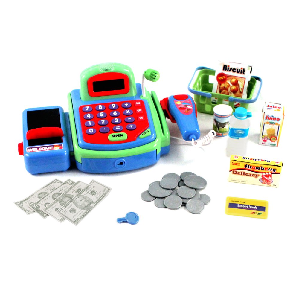 Top 10 Best Realistic Learning Cash Register With Scanner For Kids 2016