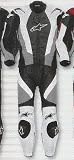 ALPINESTARS RC-1 2PC LEATHER SUIT GRAY/BLACK/WHITE 52 3165071952