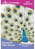 Anita Goodesign Peacock Tile Scene Embroidery Cd