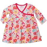 Zutano Baby-Girls Newborn Secret Garden Long Sleeve Wrap Dress, Pink, 12 Months