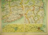 1898 IRELAND CORK KILLARNEY DUBLIN WICKLOW MAP