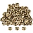15 Grams Daisy Bali Spacer Beads Antique Gold Plt 6mm