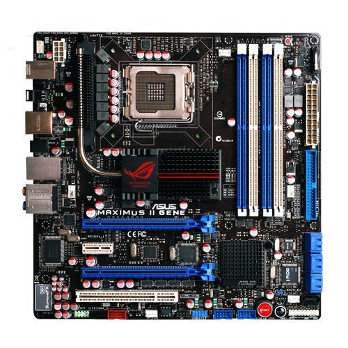 ASUSTek マザーボード Intel LGA775/DDR2メモリ対応 M-ATX MAXIMUS II GENE