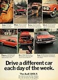 1974 Ad Volkswagen Division Red Audi 100 Automobile - ORIGINAL ADVERTISING - Original Print Ad