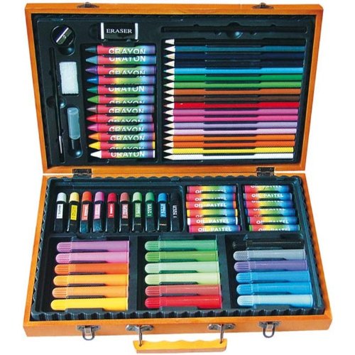 Mallette Artiste Bois 77 Pieces 3473370002238 App4promos