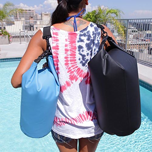 10L and 20L Waterproof Dry Bag (Combo 2 Pack Bags) Best Lightweight Floating Dry Gear with Shoulder Strap & Grab Handle. Hiking, Camping, Fishing, Kayaking, Boating, Swimming, outdoor watersport.
