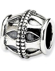 Reflection Beads Silver Barrel No. 6 Bali Bead