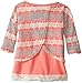 Little Lass Girls' 2 Piece Legging Set Sweater Knit Gold Lurex
