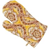 April Cornell French Paisley Gold Oven Mitt