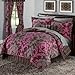 Brylane Home Comforter Set (PINK BROWN,FULL)