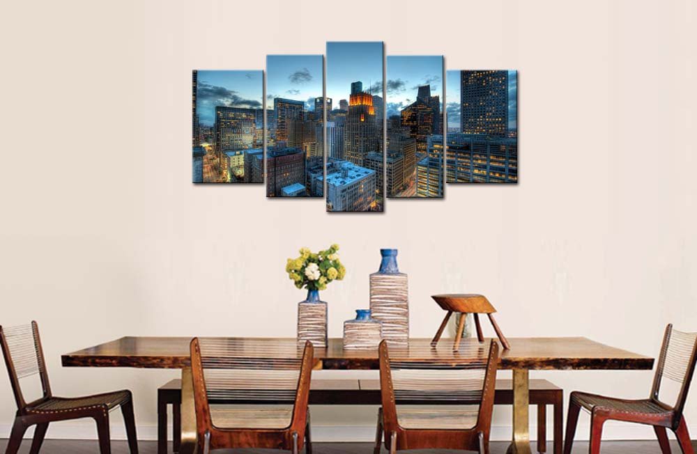 Amazon.com: So Crazy Art® 5 Piece Wall Art Painting Houston With ... Amazon.com: So Crazy Art® 5 Piece Wall Art Painting Houston With ...