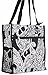 Black Paisley Travel Tote Bag 12-inch