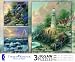 Ceaco Thomas Kinkade 3 in 1 - Seaside Hideaway, Perseverance and Light Of Peace