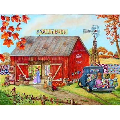 The Quilt Barn 500pc Jigsaw Puzzle by Kay Lamb Shannon